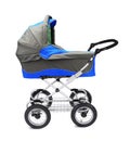 Modern pram isolated Royalty Free Stock Photo