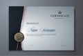 Modern premium certificate award design template