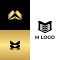 Modern premium vector set of creative letter m logo design template collection