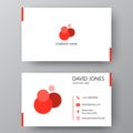 Modern presentation card with company logo. Vector business card