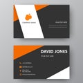 Modern presentation card with company logo. Vector business card