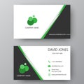 Modern presentation card with company logo. Vector business card