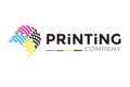 Modern Printing Company Logo Design