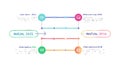 Modern Process Flow Infographic Vector, Step-by-Step Data Display, vector design Generative AI Royalty Free Stock Photo
