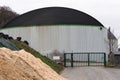 Modern production plant for biogas Royalty Free Stock Photo