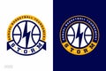 Modern professional basketball logo set for sport team