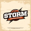 Modern professional basketball logo for sport team