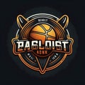 Modern professional basketball sport logo vector template