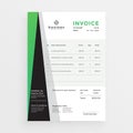 Modern professional business invoice template design Royalty Free Stock Photo