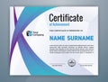 Modern Professional Certificate Template