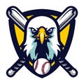 Modern Professional Eagle Baseball Team Logo Badge