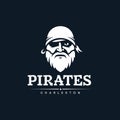 Modern professional emblem pirates for american football team