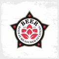 Modern professional logo emblem is suitable for a brewery or bar