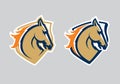 Modern professional logo with Mustang for a sport team.