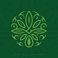 Modern professional logo ornament in green theme