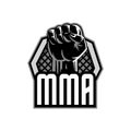 Modern professional mixed martial logo design