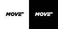 Modern and professional Move logo design Royalty Free Stock Photo