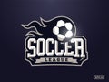Modern professional soccer logo for sport team