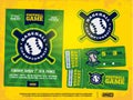 Modern professional sports design poster and ticket and emblem for baseball tournament Royalty Free Stock Photo