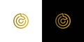 Modern and unique C logo design Royalty Free Stock Photo