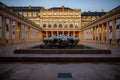 Modern public sculpture, Palais Royal public garden, Paris, France Royalty Free Stock Photo