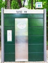 Modern Public Toilet in Park, Bucharest, Romania