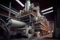 modern pulp and paper mill, with state-of-the-art equipment and innovative processes