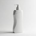 Modern pump bottle with sleek design against neutral background Royalty Free Stock Photo