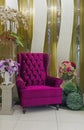 Modern purple armchair