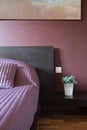Modern purple bedroom