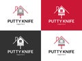 Modern putty knifes logo