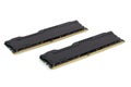 Modern RAM memory modules with black radiator Royalty Free Stock Photo