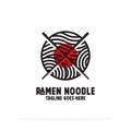 modern Ramen noodle logo design vector,food and beverages logo icon vector illustration, best for japanese restaurant logo idea Royalty Free Stock Photo