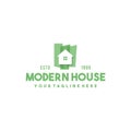 Modern real estate building logo design