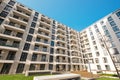 Modern real estate facade, apartment building exterior Royalty Free Stock Photo