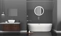 Modern Realistic Bathroom Interior Design