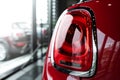 Modern rear light of sport red car Royalty Free Stock Photo