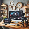 recording studio for social media channels