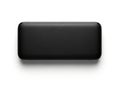 Modern rectangular black object isolated on white background Royalty Free Stock Photo