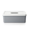 Modern rectangular storage box with lid Royalty Free Stock Photo