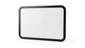 Modern rectangular wall mirror isolated on white background Royalty Free Stock Photo