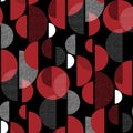 Modern red and black active seamless pattern