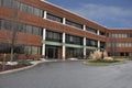 Modern red brick office building Royalty Free Stock Photo