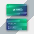 Minimal modern business card design featuring geometric elements Royalty Free Stock Photo