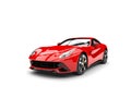 Modern Red Fast Sports Concept Car - Beauty Shot