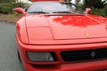 Modern red ferrari f355 sports car front Royalty Free Stock Photo