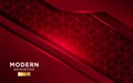 Modern red future vector background with line Royalty Free Stock Photo