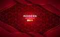 Modern red future vector background with line Royalty Free Stock Photo