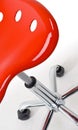 Modern Red Office Chair Royalty Free Stock Photo