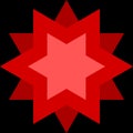 Modern Red star Royalty Free Stock Photo